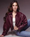 Fatima Bosch Guess Mexico Leather Jacket