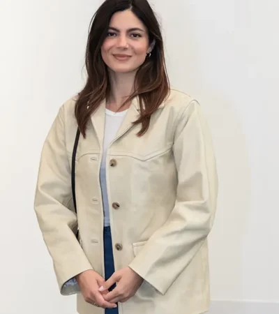 Frieze Art Fair London Monica Barbaro Leather Jacket