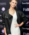 Isabel May Falling New York Premiere Leather Jacket