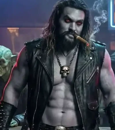 Jason Momoa Supergirl Leather Vest
