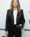 Jessica Biel SiriusXM’s Front Row 2026 Leather Jacket