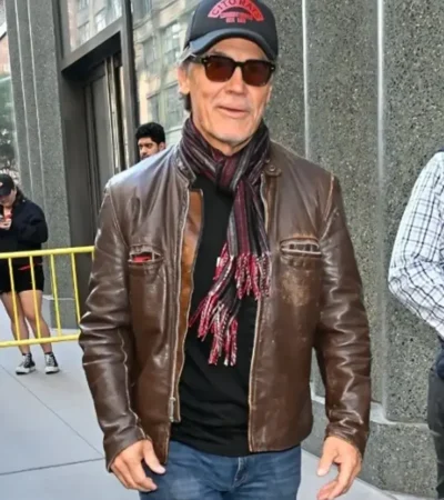 Josh Brolin Good Morning America 2026 Leather Jacket