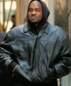 Kanye West Black Shirt Style Leather Jacke On Sale