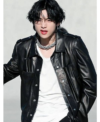 Kim Taehyung On Leather Jacket