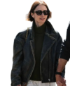 Lily Collins London City Leather Jacket