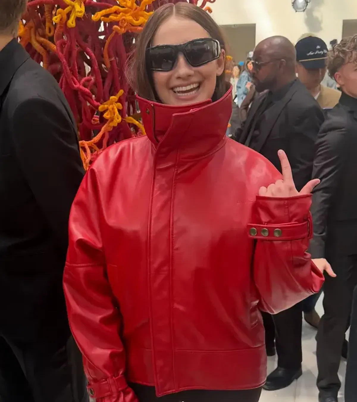 Lola Tung Paris FW SS27 Leather Jacket