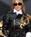 Los Angeles Miley Cyrus Grammy Awards 2026 Black Leather Jacket