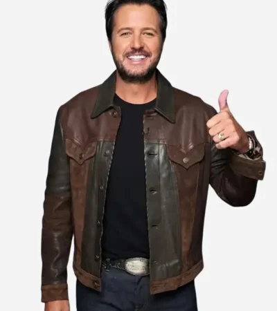 Luke Bryan Jimmy Fallon Show Leather Jacket