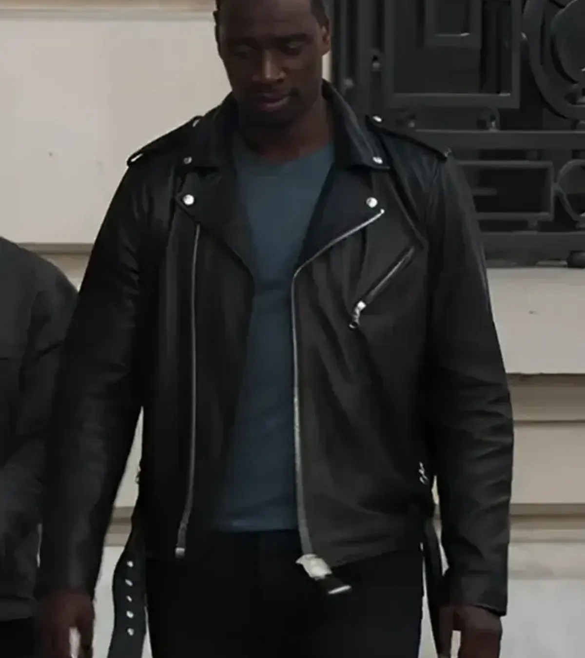 Lupin S03 Assane Black Leather Jacket