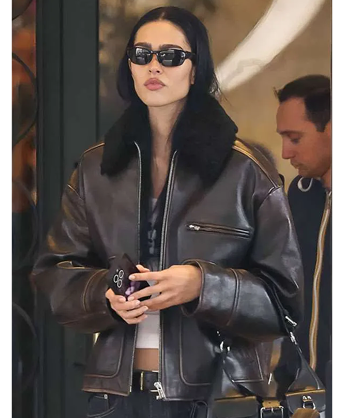 MFW Amelia Gray Hamlin Leather Jacket