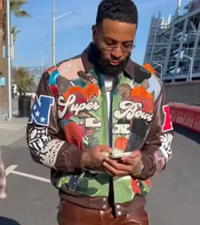 OBJ Super Bowl LX leather jacket