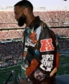 Odell Beckham Jr Super Bowl LX Leather Bomber Jacket On Sale