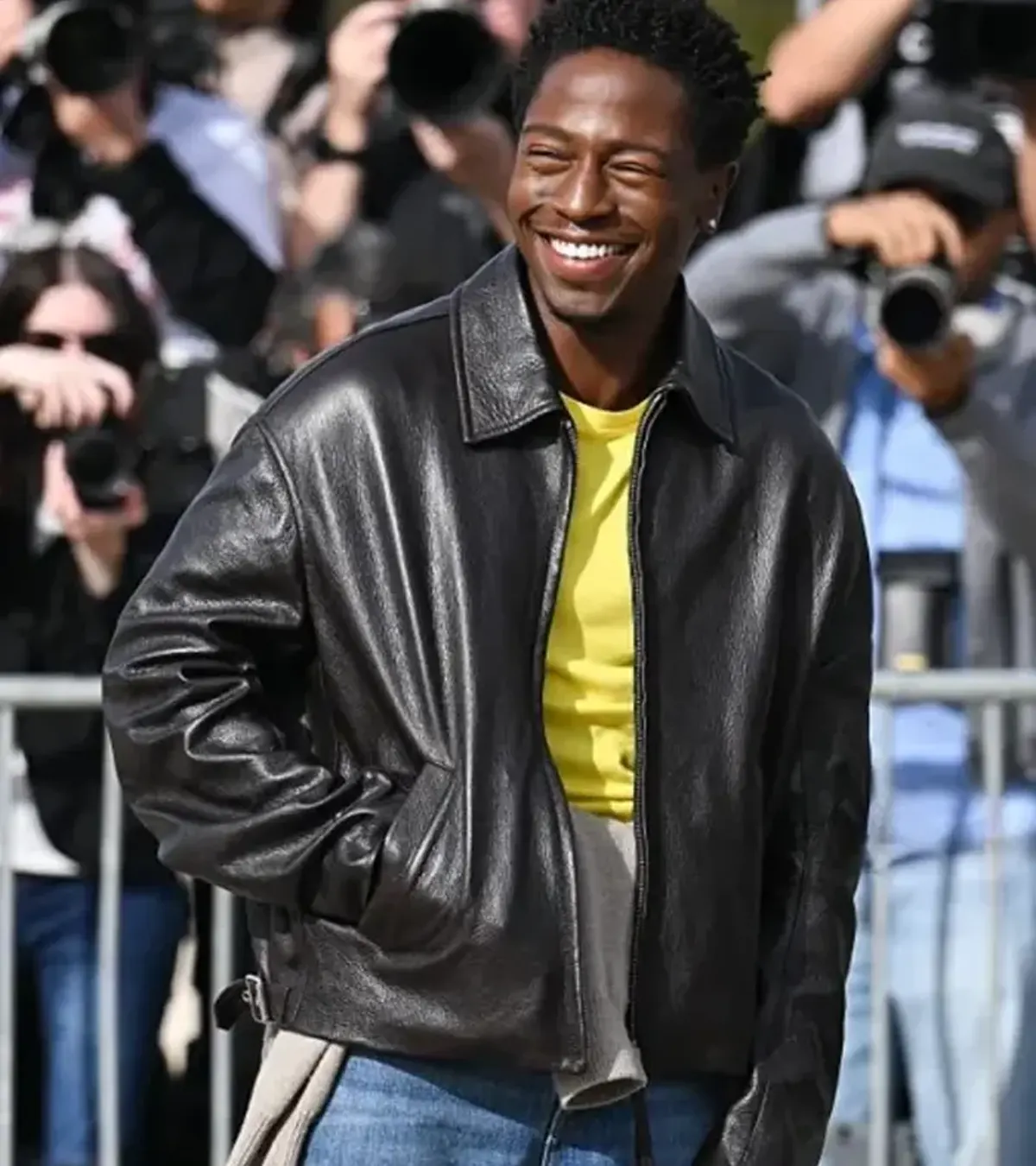 PFW 2026 David Jonsso Leather Jacket
