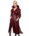 PFW Pom Klementieff Leather Trench Coat