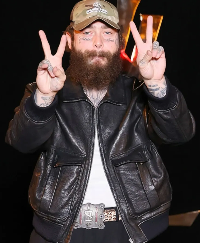 PFW Post Malone Leather Jacket