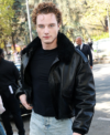 Paris Fashion Week 2026 Graham Campbell Shearling Collar Black Leather Jacket Front