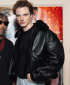 Paris Fashion Week 2026 Graham Campbell Shearling Collar Black Leather Jacket Right
