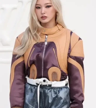 Paris Fashion Week 2026 Yoonchae Leather Moto Bomber Jacket On Sale