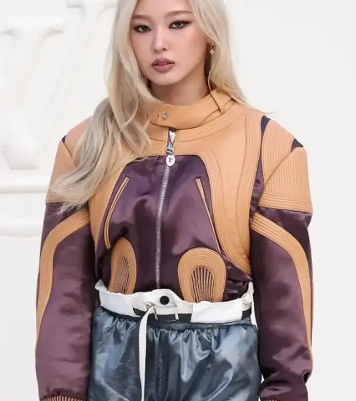 Paris Fashion Week 2026 Yoonchae Leather Moto Bomber Jacket On Sale