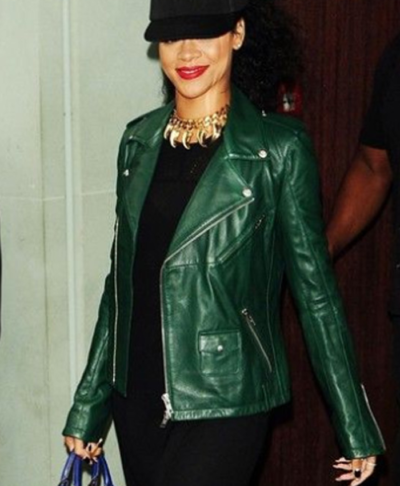 Rihanna Green Jacket