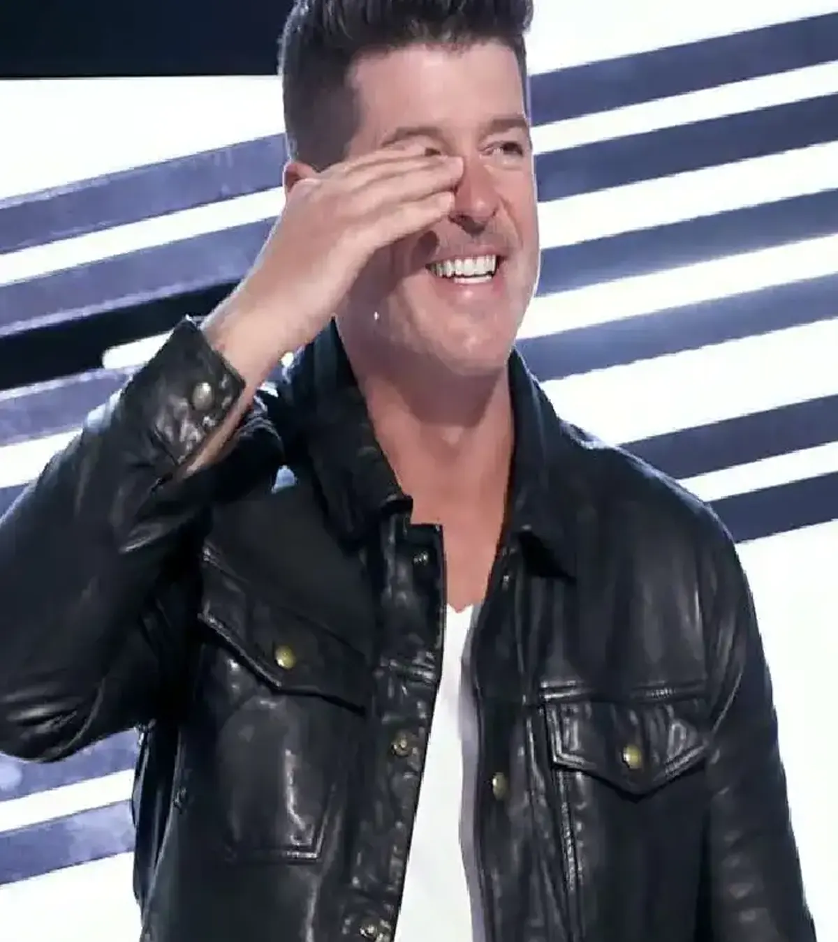 Robin Thicke The Masked Singer US Leather Jacket