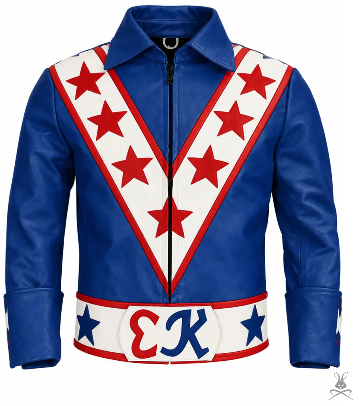 Shop Evel Knievel Blue Leather Suit