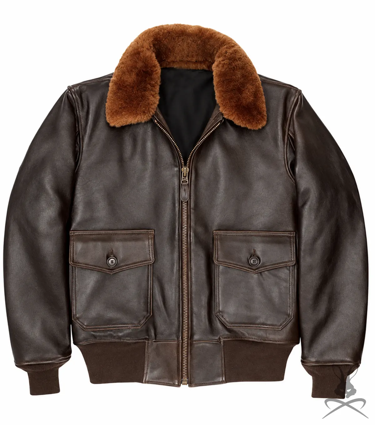 Shop Mens Brown G1 US Navy Real Leather Flight Bomber Jacket