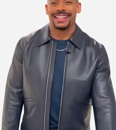 Show Aaron Pierre Jennifer Hudson Leather Jacket