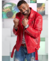 Singer Ginuwine Red Leather Jacket