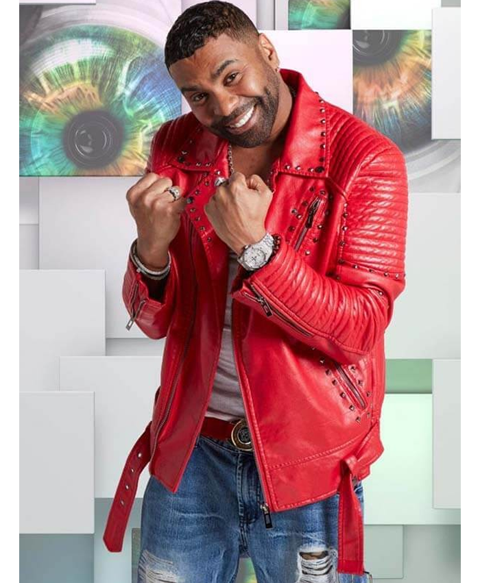 Singer Ginuwine Red Leather Jacket