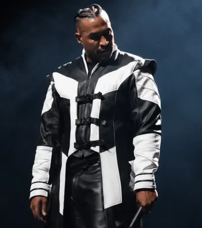 The Last King World Tour Don Omar Black and White Coat