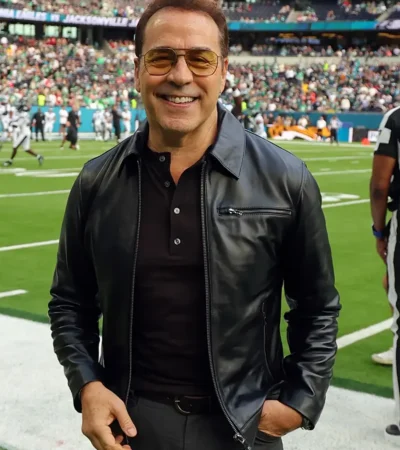 Tottenham Hotspur Stadium Jeremy Piven Leather Jacket