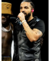 Wireless Festival Drake Leather Vest