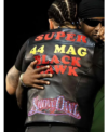 Wireless Festival Drake Super 44 Mac Black Hawk Black Leather Vest Back