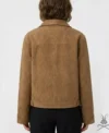 Womens Annabelle Oversized Suede Leather Jacket back