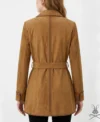 Womens Suede Leather Western Jacket back